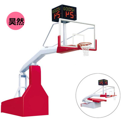 豪华型手动遥控液压篮球架(计时,24秒另配)